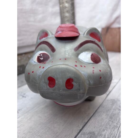 Vintage 1950s Whelen Tipping Hat Piggy Bank Celluloid Plastic Drug Store Rare - Picture 11 of 12